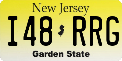 NJ license plate I48RRG