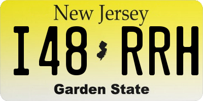 NJ license plate I48RRH