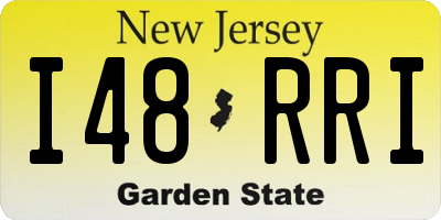 NJ license plate I48RRI