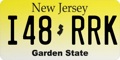 NJ license plate I48RRK