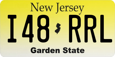 NJ license plate I48RRL