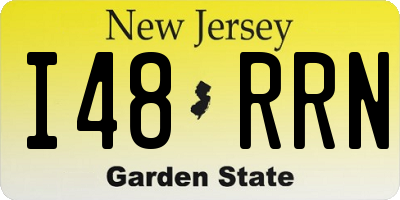 NJ license plate I48RRN