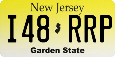 NJ license plate I48RRP