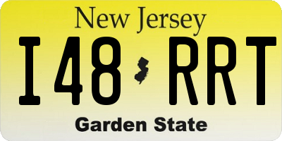 NJ license plate I48RRT
