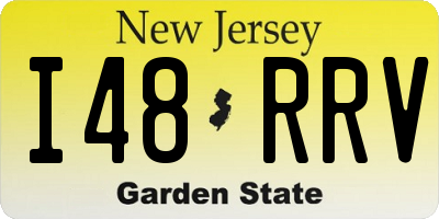 NJ license plate I48RRV