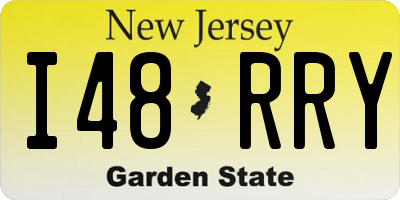 NJ license plate I48RRY