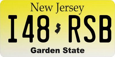 NJ license plate I48RSB