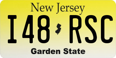 NJ license plate I48RSC