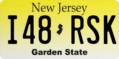 NJ license plate I48RSK