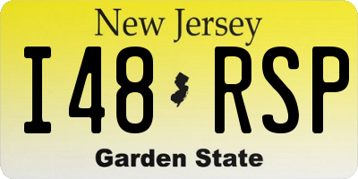 NJ license plate I48RSP