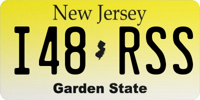 NJ license plate I48RSS