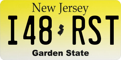 NJ license plate I48RST