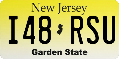 NJ license plate I48RSU