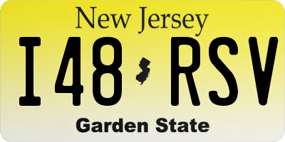 NJ license plate I48RSV