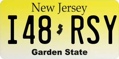 NJ license plate I48RSY
