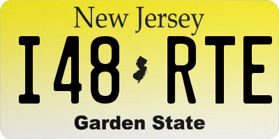 NJ license plate I48RTE