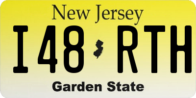 NJ license plate I48RTH