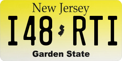 NJ license plate I48RTI