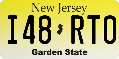 NJ license plate I48RTO