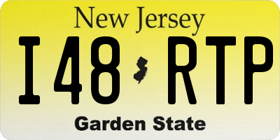 NJ license plate I48RTP