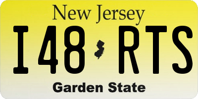 NJ license plate I48RTS
