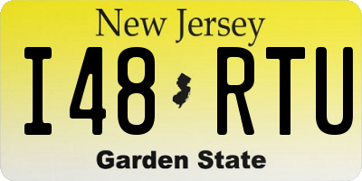NJ license plate I48RTU