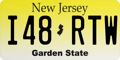 NJ license plate I48RTW