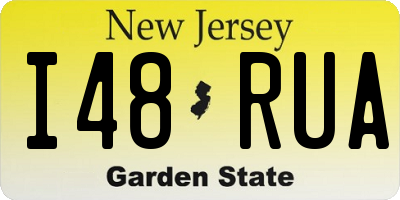 NJ license plate I48RUA