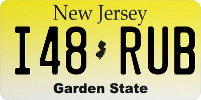 NJ license plate I48RUB
