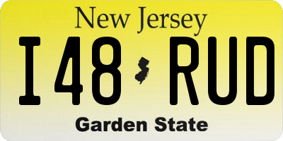 NJ license plate I48RUD