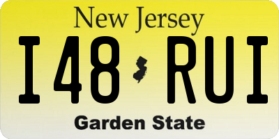 NJ license plate I48RUI