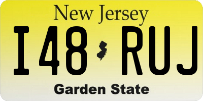 NJ license plate I48RUJ