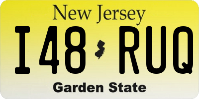 NJ license plate I48RUQ