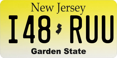 NJ license plate I48RUU