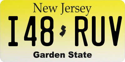 NJ license plate I48RUV