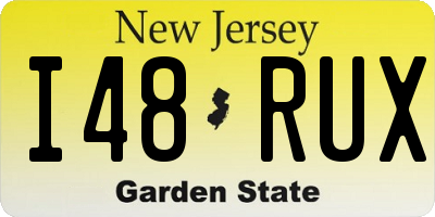 NJ license plate I48RUX