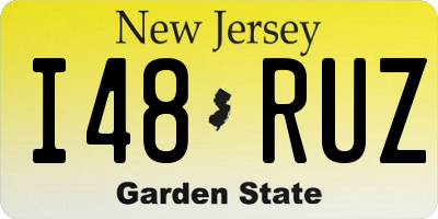 NJ license plate I48RUZ