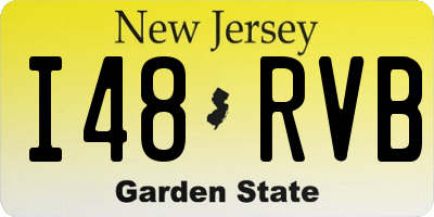 NJ license plate I48RVB