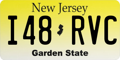 NJ license plate I48RVC