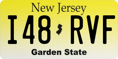 NJ license plate I48RVF