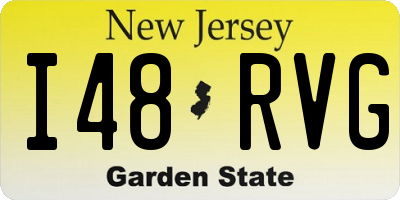 NJ license plate I48RVG