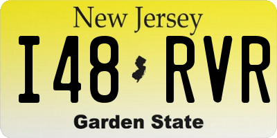 NJ license plate I48RVR