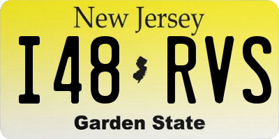 NJ license plate I48RVS