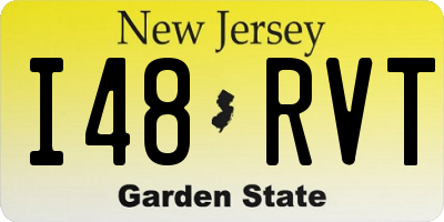 NJ license plate I48RVT
