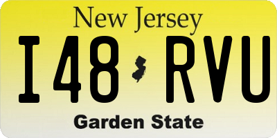 NJ license plate I48RVU