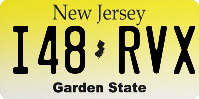 NJ license plate I48RVX