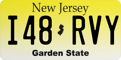 NJ license plate I48RVY