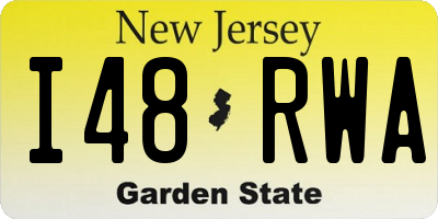 NJ license plate I48RWA