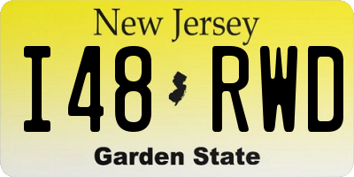 NJ license plate I48RWD