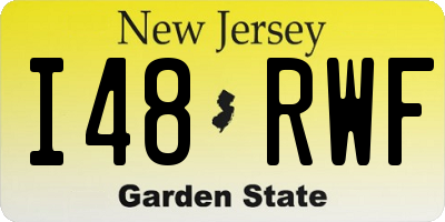 NJ license plate I48RWF